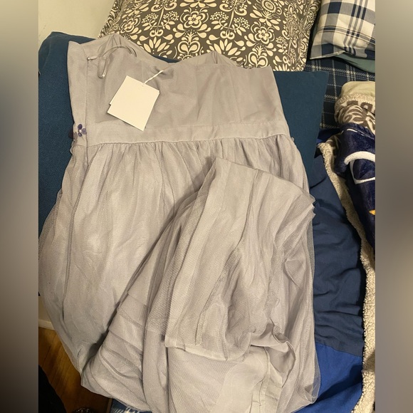 LC by Lauren Conrad formal party dress. Size 6. NWT Sleeveless Maxi flowy 🩶🌸🩶 - Picture 8 of 16